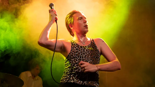 Crowd at a Alex Cameron show